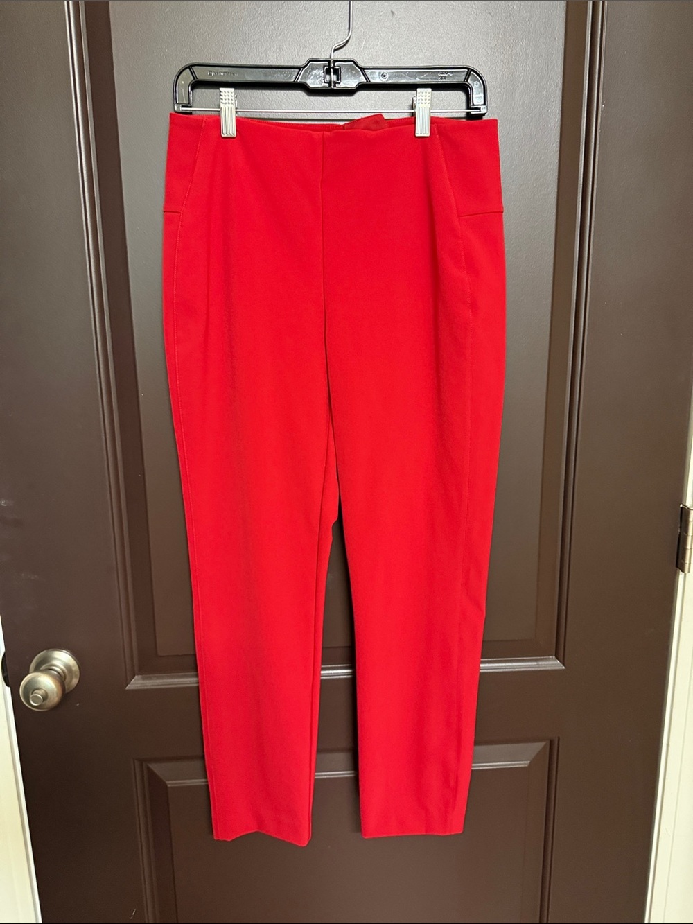 CAbi Vibrant Red Straight-Leg Pants